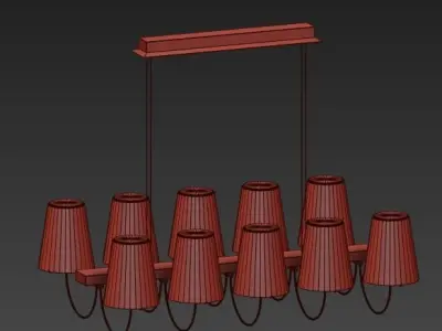 Imperial Chandelier 10 Loft Concept 3D model purchase