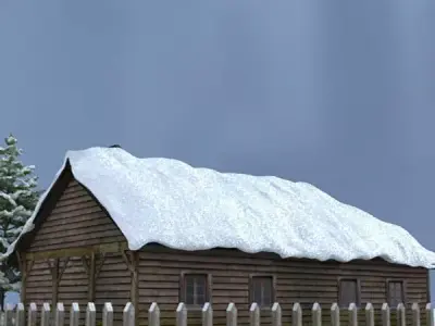 Snow house Scene 3D model