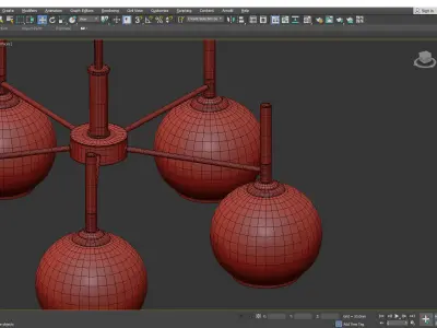 KIFER chandelier Low-poly 3D model