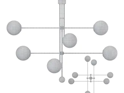 chandelier Base Roof 8 3D model