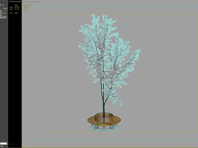 Round Tree Bench for Modern Urban and Park Settings 3D model