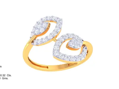 Women Ring MTL 3dm STL OBJ FBX Details 3D print model 11
