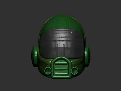 helmet high poly sculpt 3d printable ver 7 3D model 3D model 64