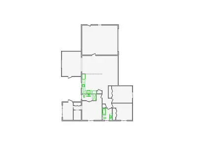  Detailed Interior Sketch - 2001-2500 SF - Xactimate 3D model