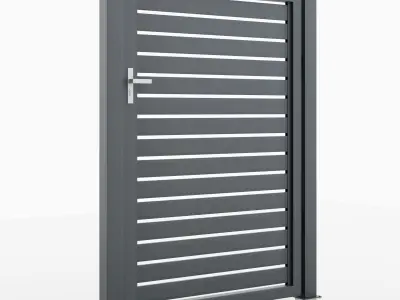 Aluminum Walkway Gate - Model 2 - 10cm- 3D model