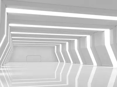 Sci Fi Warehouse Low-poly 3D model get