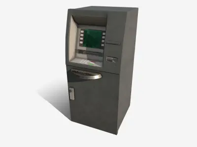 ATM Cash Machine Low-poly 3D model