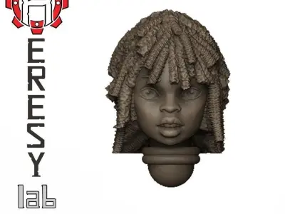 Heresylab - Female Sci-Fi heads for conversions SET 3 of 21 3D print model