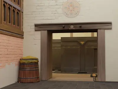 Valorant Map Haven Site A and B Map Low-poly 3D model