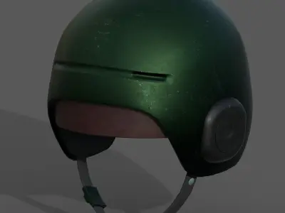 Helmet scifi military combat fantasy futuristic  Low-poly 3D model
