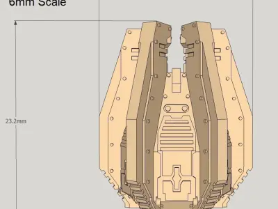 6mm and 8mm Orbital Drop Pods 3D print model