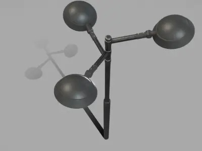 Street Light 15 version 5 3m with pole 3 Low-poly 3D model