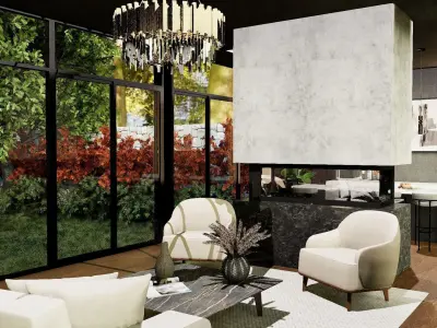 CASA MODERNA - MODELO 3D COMPLETO - INTERIOR Y EXTERIOR 3D print model