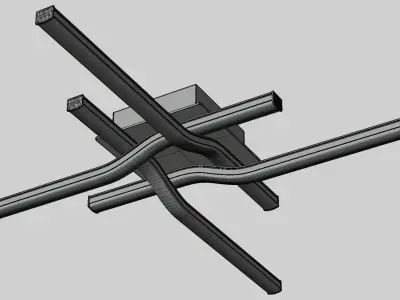 Ceiling LED  MESH 01-1621 3D model