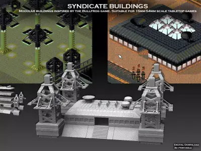 Syndicate Buildings 3D print model