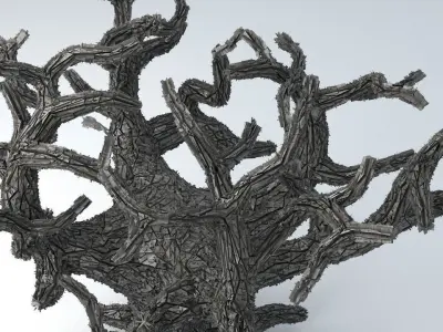 Sci-Fi Shapes - The Tree of Eternity Low-poly 3D model