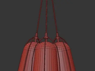 Modern Glam Gold 3 3D model