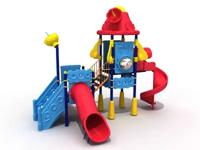 3D Spaceship Metal Playpen 057 3D model