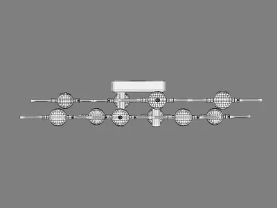 745147 Bergamo Lightstar Ceiling chandelier 3D model