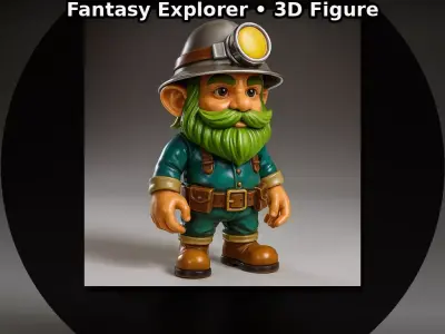 Kitbash Toy Heroes - High-Poly Character Pack 7 Figures 3D print model