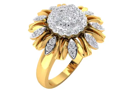 Women Ring Render 3dm STL MTL SLC JCD OBJ FBX Details 3D print model 12