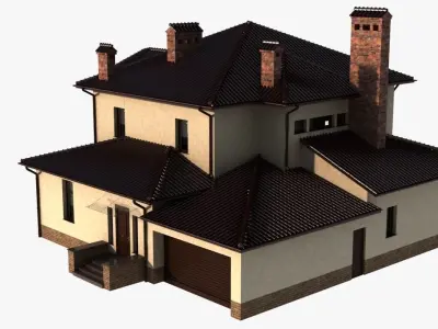 residential house 3D model shop