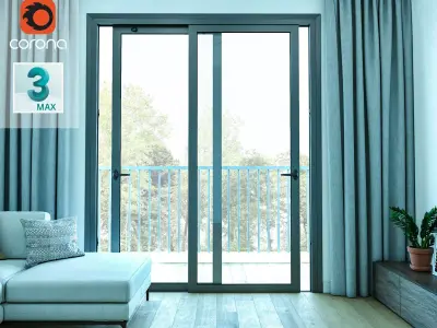 Sliding door 3D model