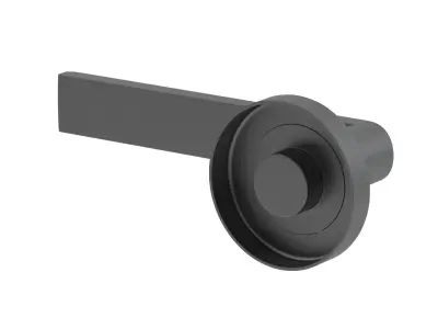 Carlisle Brass Serozzetta Edge Door Handle Matt Black 3D model