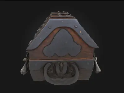 Antique Treasure Chest  Vault of Forgotten Riches 3D model