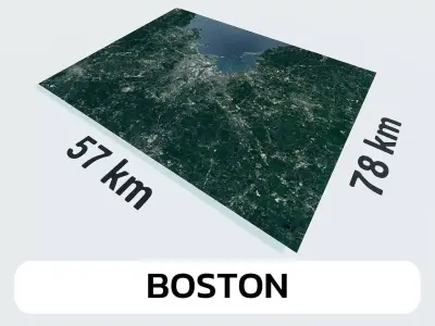 Boston United States City Landscape 3D Model 3D model