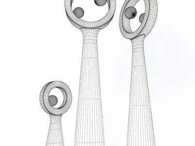 Bilbo Black Lamps 3D model