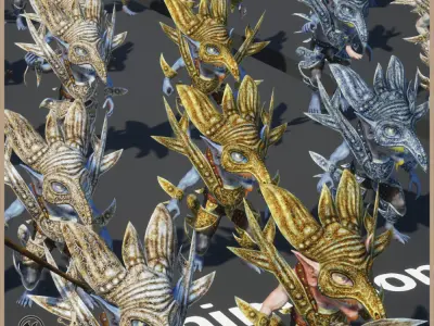 Goblin Shaman Light Version Low-poly 3D model