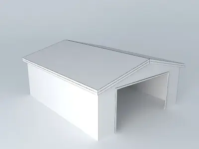 Decochalet 2015 Double garage 600x600, sectional door Free 3D model