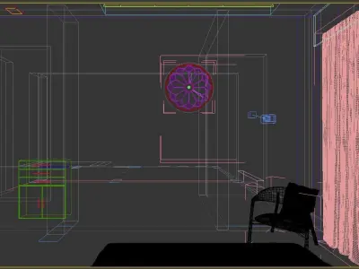 Bedroom Interior Free 3D model