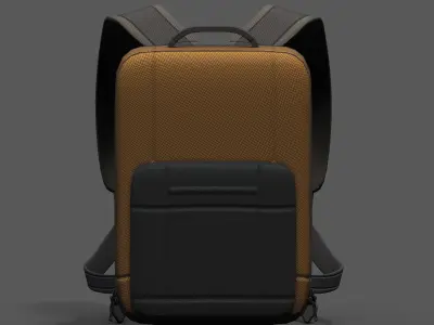 Backpack portfolio healthy camp clean  Low-poly 3D model