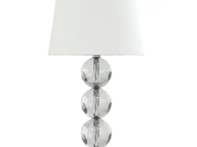 Glass Table Lamp 3D Model 3D model
