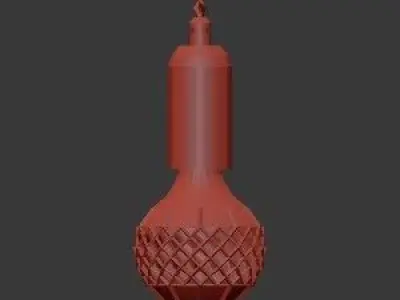 Untitled crystal bulb - gold 3D model