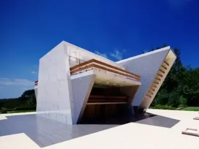 Modern Building  with many uses  villa or restaurant or coffee  3D model