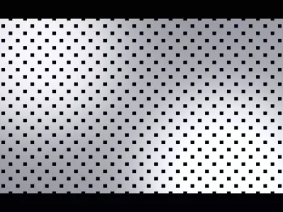 Perforated panel with 12 percent opening 25O128 3D model
