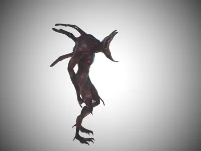 The Thing 2 - Sonic Beast -Rigged - Multi Sub - Concept Remake Low-poly 3D model