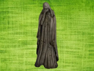 Architecture element 02 - Crying Mary Low-poly 3D model