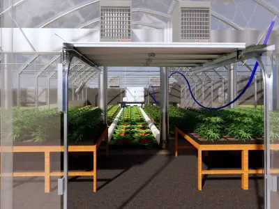 Agricultural Greenhouse Tent Frame -B7 3D model