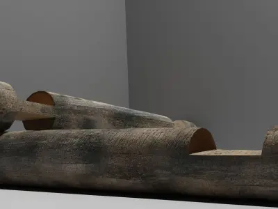 Well logs low poly Free low-poly 3D model