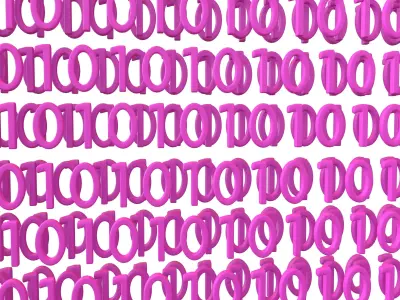 Binary 3D Style Background V2 003 3D model