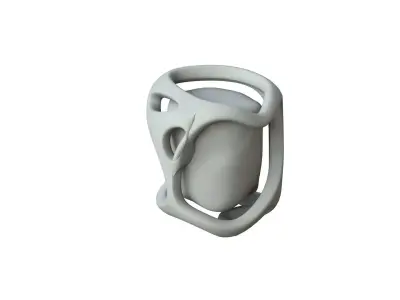SciFi Shape Object Low Poly Low-poly 3D model 22