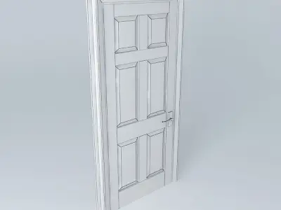 Simple Door Free 3D model