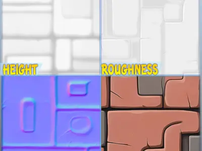  Stylized Wall Seamless Texture Texture 4