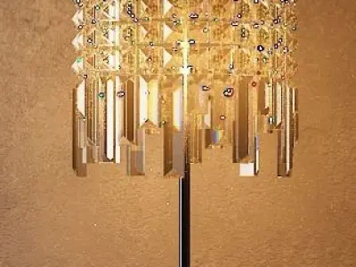  table lamp crystal  glass 3D model