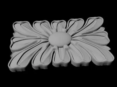 rosette flower 3D model 22