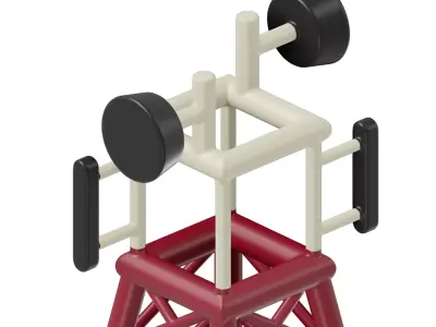 Baby Telecommunication Tower Toy 3D model